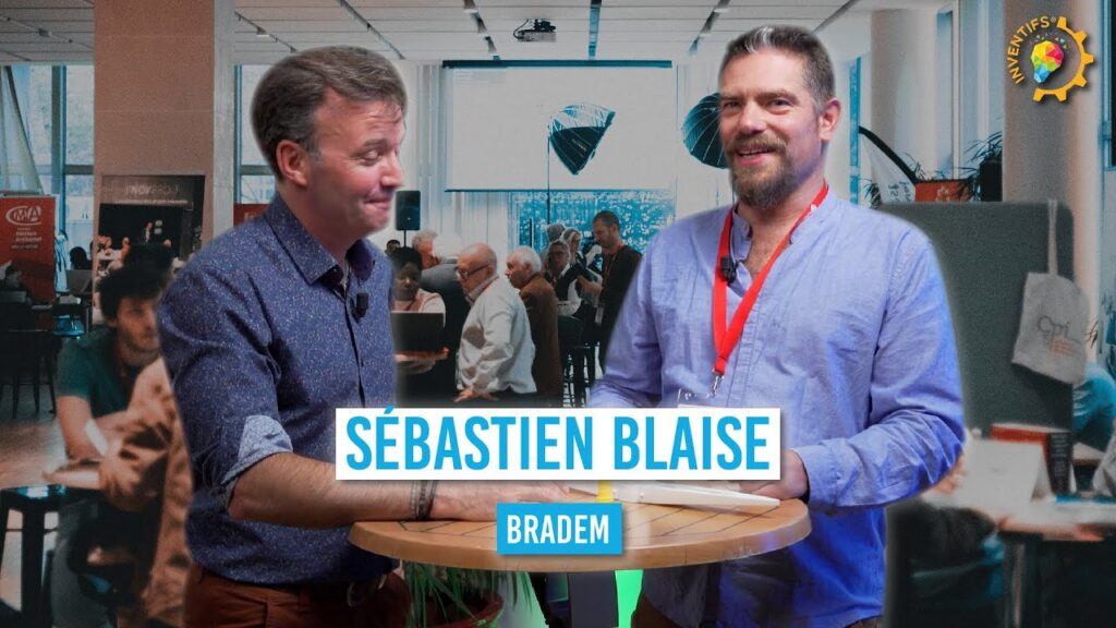 Sébastien Blaise présente son invention Bradem lors de l’émission Les Inventifs